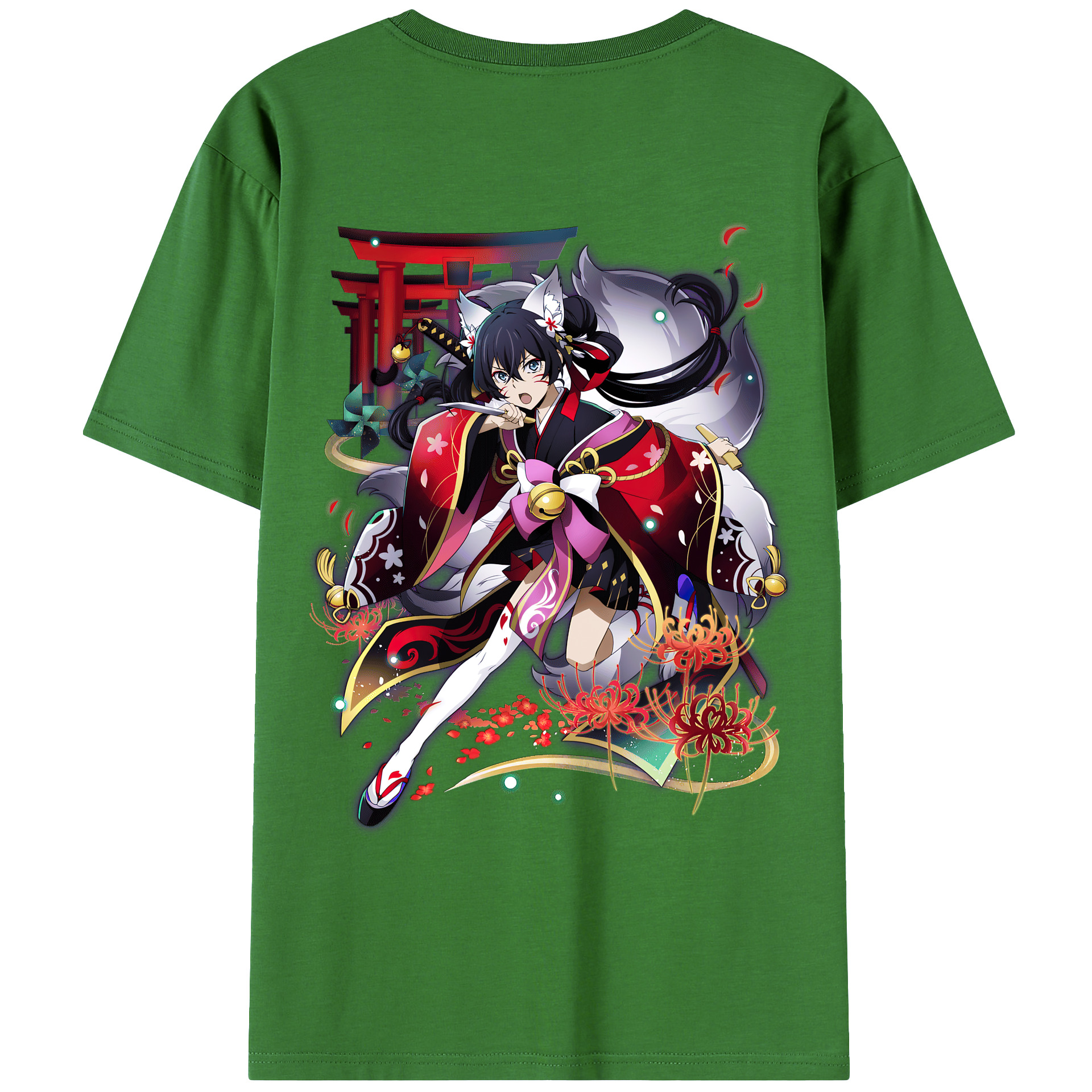 （画像用） 文豪ストレイドッグス Bungo Stray Dogs レディース半袖Tシャツ(バックプリント)